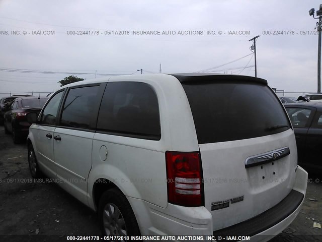 2A8HR44H78R124874 - 2008 CHRYSLER TOWN & COUNTRY LX WHITE photo 3