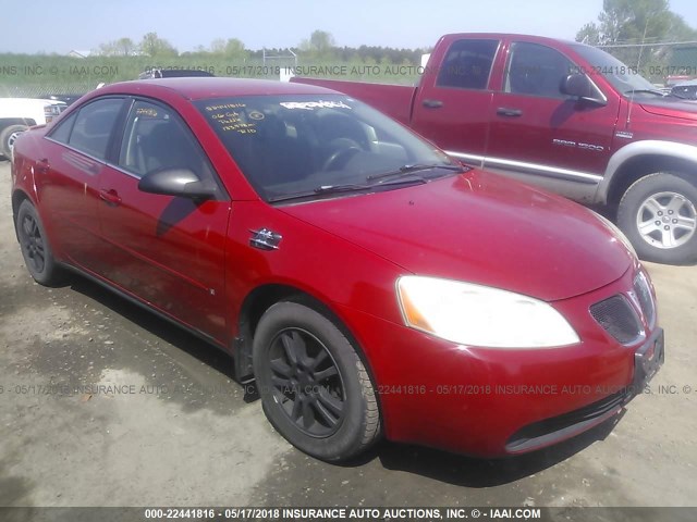 1G2ZG558764179299 - 2006 PONTIAC G6 SE1 RED photo 1