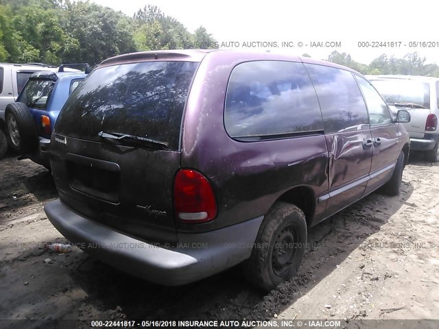 2P4GP2430WR759610 - 1998 PLYMOUTH GRAND VOYAGER  PURPLE photo 4