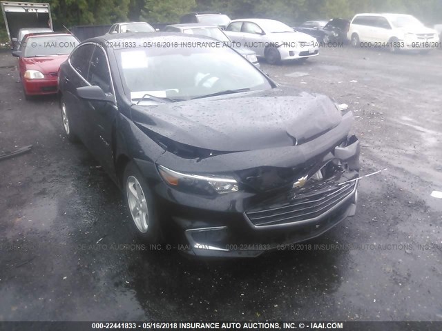 1G1ZB5ST4GF354321 - 2016 CHEVROLET MALIBU LS BLACK photo 1