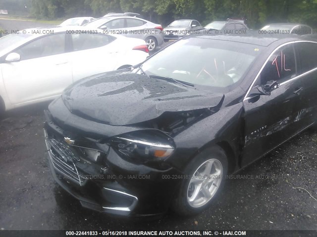 1G1ZB5ST4GF354321 - 2016 CHEVROLET MALIBU LS BLACK photo 6