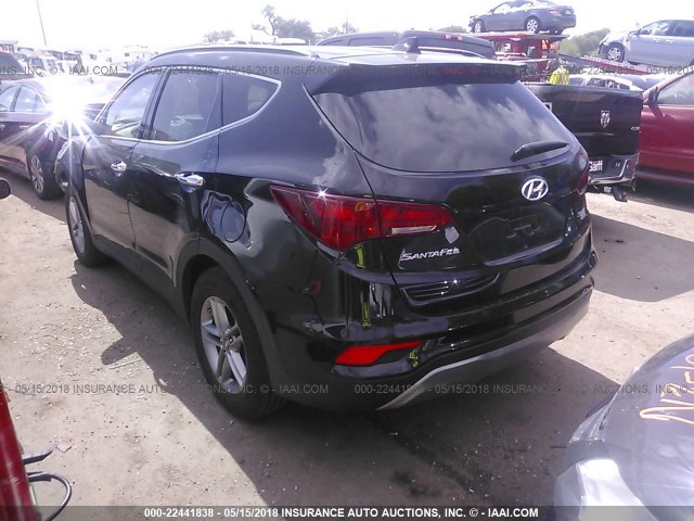 5NMZUDLB5HH048430 - 2017 HYUNDAI SANTA FE SPORT  BLACK photo 3