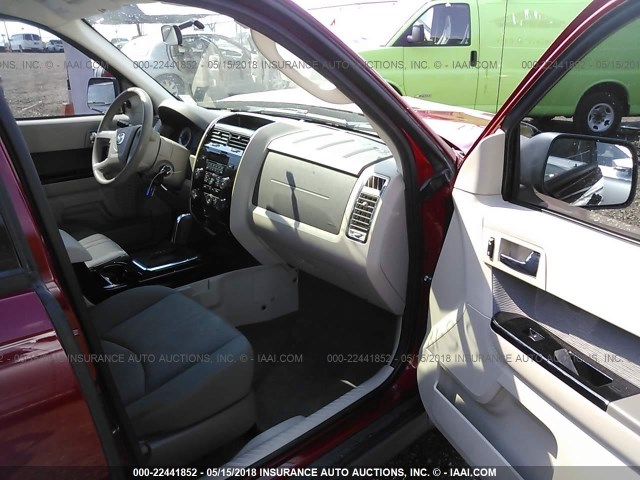 4F2CY0C79AKM03575 - 2010 MAZDA TRIBUTE I RED photo 5