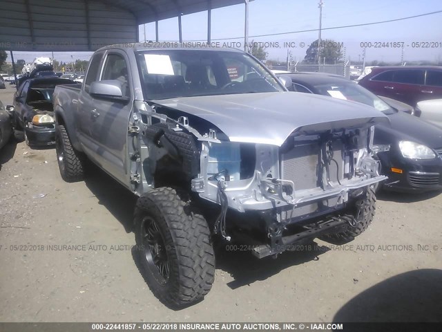 5TFSX5EN7HX048085 - 2017 TOYOTA TACOMA ACCESS CAB/SR/SR5 ვერცხლისფერი ფოტო 1