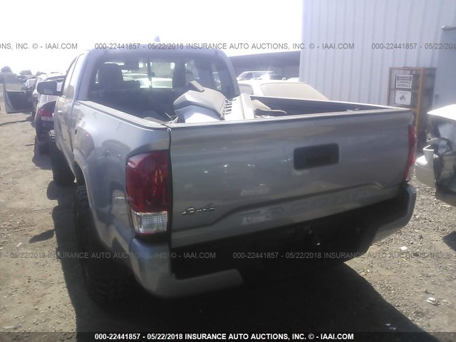 5TFSX5EN7HX048085 - 2017 TOYOTA TACOMA ACCESS CAB/SR/SR5 SILVER photo 3