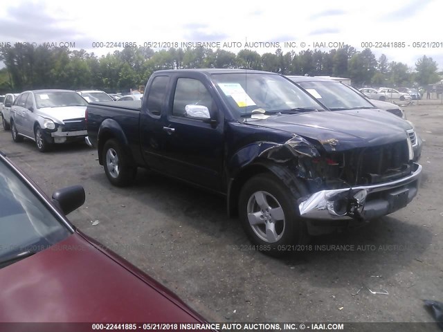 1N6AD06W46C448573 - 2006 NISSAN FRONTIER KING CAB LE/SE/OFF ROAD BLUE photo 1
