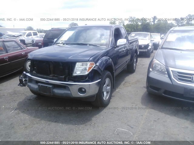 1N6AD06W46C448573 - 2006 NISSAN FRONTIER KING CAB LE/SE/OFF ROAD BLUE photo 2