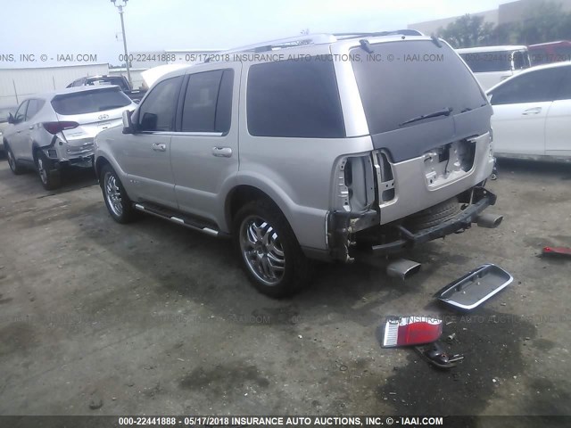 5LMEU68H24ZJ41024 - 2004 LINCOLN AVIATOR 棕色 照片 3