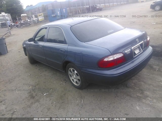 1YVGF22C715238474 - 2001 MAZDA 626 ES/LX Dark Blue photo 3