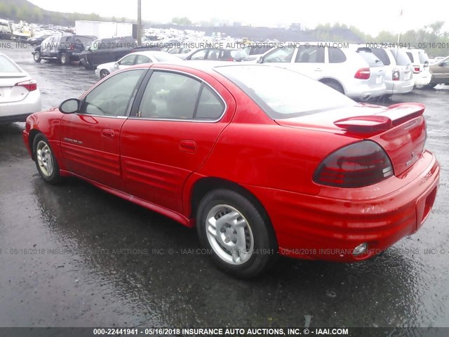 1G2NF52F02C136864 - 2002 PONTIAC GRAND AM SE1 RED photo 3