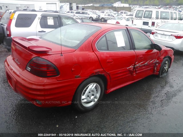 1G2NF52F02C136864 - 2002 PONTIAC GRAND AM SE1 RED photo 4