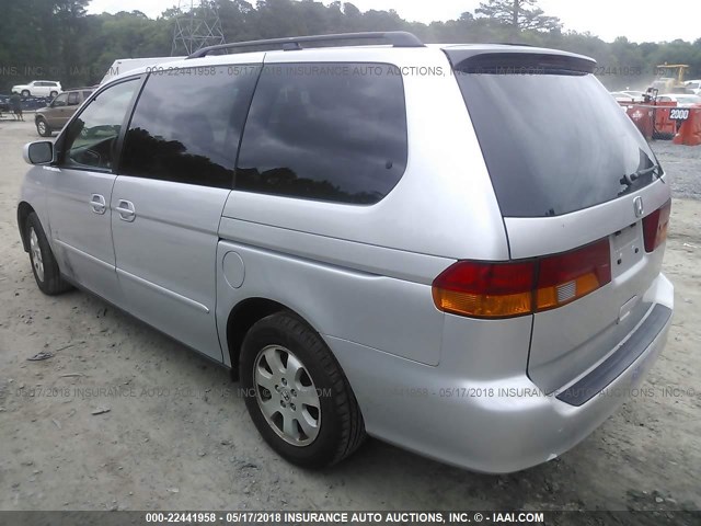 2HKRL18662H516334 - 2002 HONDA ODYSSEY EX SILVER photo 3