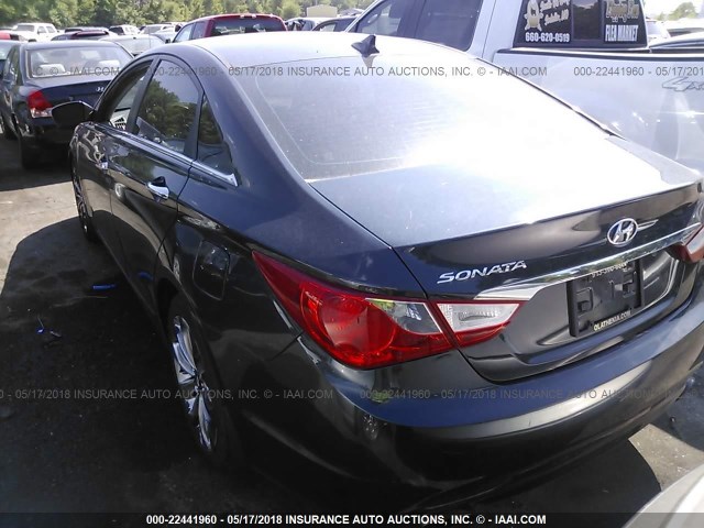 5NPEC4AC1BH104628 - 2011 HYUNDAI SONATA SE/LIMITED BLACK photo 3