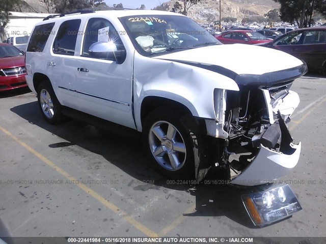 1GNSCCE08DR102746 - 2013 CHEVROLET TAHOE C1500 LTZ WHITE photo 1