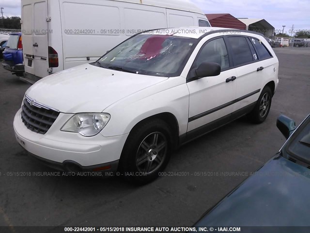 2A8GM48L48R144959 - 2008 CHRYSLER PACIFICA LX WHITE photo 2