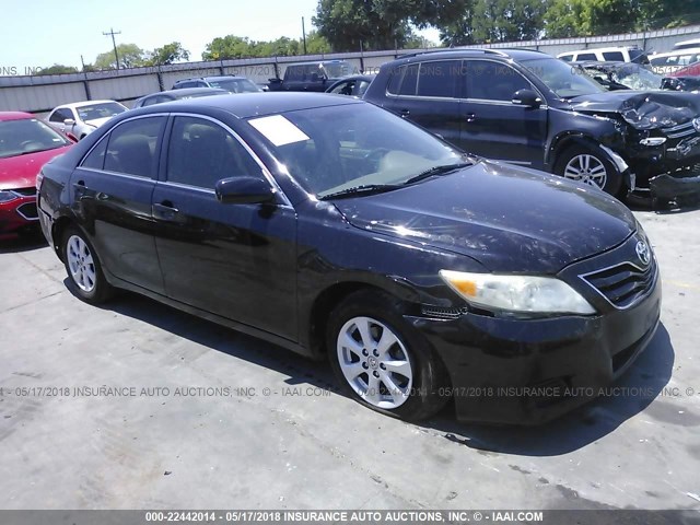 4T4BF3EK8BR211642 - 2011 TOYOTA CAMRY SE/LE/XLE BLACK photo 1