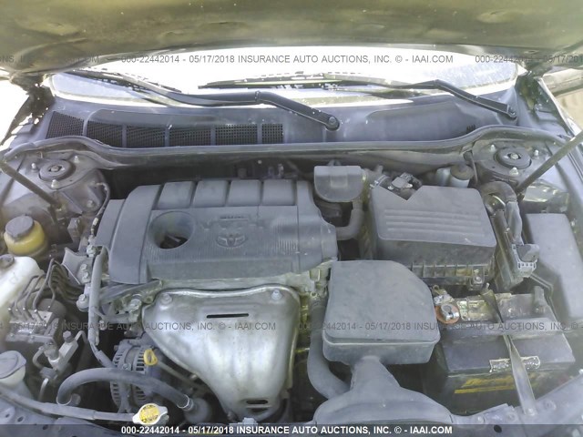 4T4BF3EK8BR211642 - 2011 TOYOTA CAMRY SE/LE/XLE BLACK photo 10