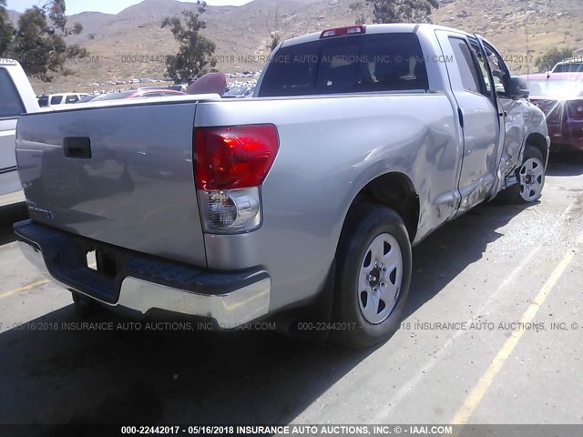 5TFRV54109X073849 - 2009 TOYOTA TUNDRA DOUBLE CAB/DOUBLE CAB SR5 GRAY photo 4