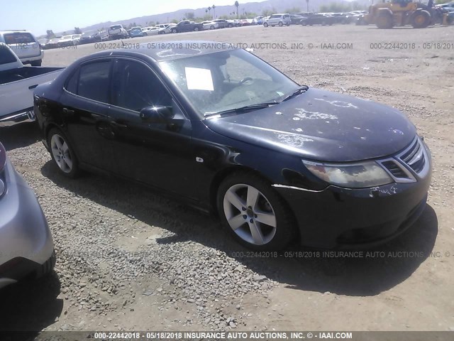 YS3FB49Y481010355 - 2008 SAAB 9-3 2.0T BLACK photo 1