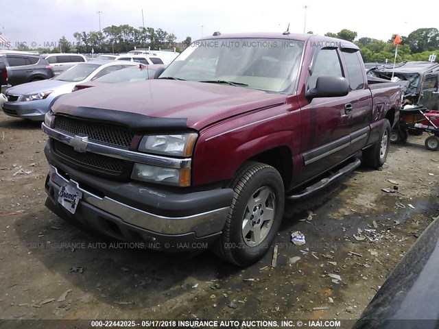 2GCEK19B151281764 - 2005 CHEVROLET SILVERADO K1500 MAROON photo 2