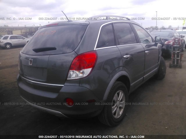 3GSCL33P48S721168 - 2008 SATURN VUE XE GRAY photo 4