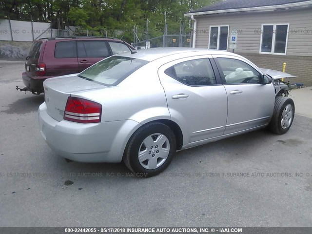 1B3LC46B19N525994 - 2009 DODGE AVENGER SE/SXT SILVER photo 4