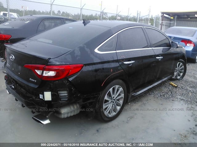 5NPE34AF5GH263900 - 2016 HYUNDAI SONATA SPORT/LIMITED BLACK photo 4