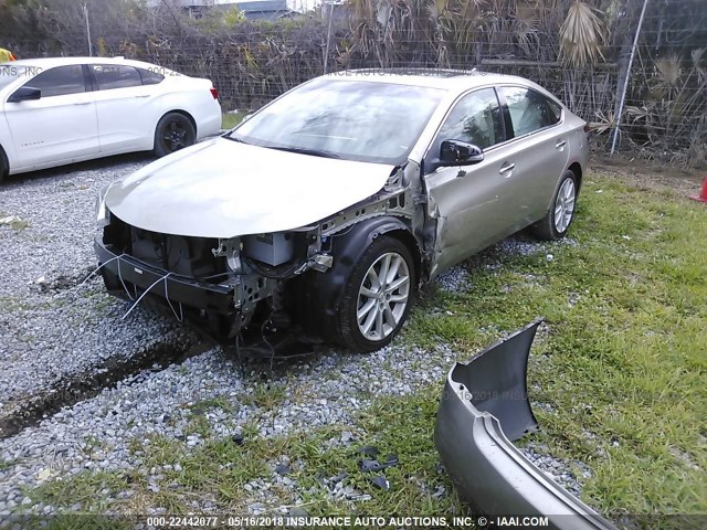 4T1BK1EB8EU122880 - 2014 TOYOTA AVALON PREMIUM/TOURING/LIMITED GOLD photo 2