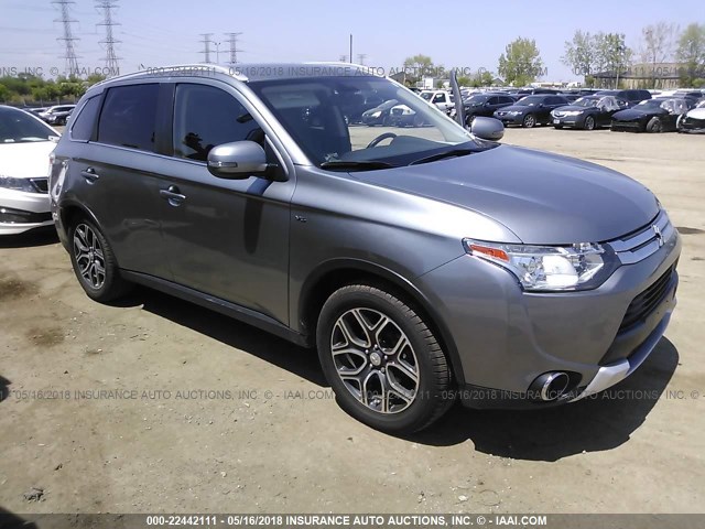 JA4JZ4AX4FZ004855 - 2015 MITSUBISHI OUTLANDER GT GRAY photo 1