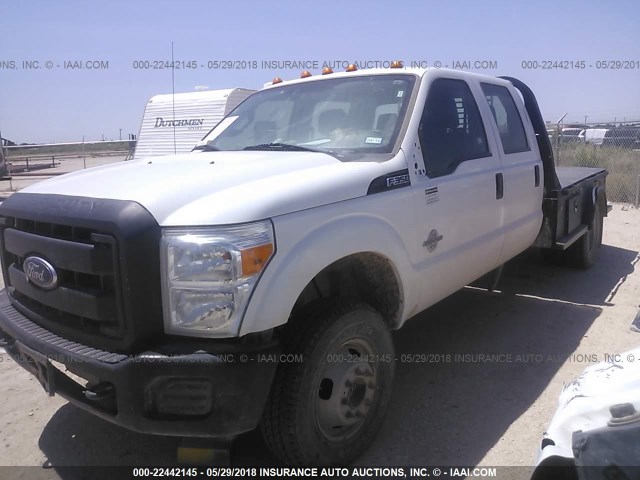 1FD8W3HT9GEC52453 - 2016 FORD F350 SUPER DUTY WHITE photo 2