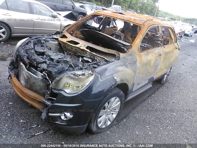 2CNALFEC2B6416543 - 2011 CHEVROLET EQUINOX LTZ BLACK photo 2