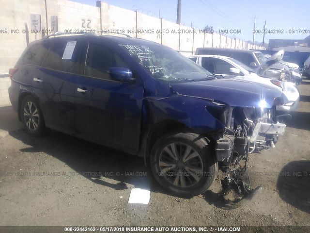 5N1DR2MM7HC681943 - 2017 NISSAN PATHFINDER S/SV/SL/PLATINUM 蓝色 照片 1