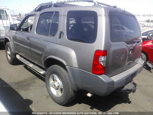 5N1ED28T23C633442 - 2003 NISSAN XTERRA XE/SE GRAY photo 3