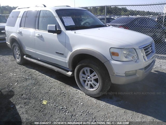 1FMEU64E66UB01463 - 2006 FORD EXPLORER EDDIE BAUER WHITE photo 1