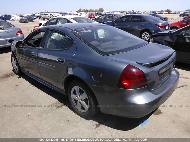 2G2WP552071191340 - 2007 PONTIAC GRAND PRIX GRAY photo 3