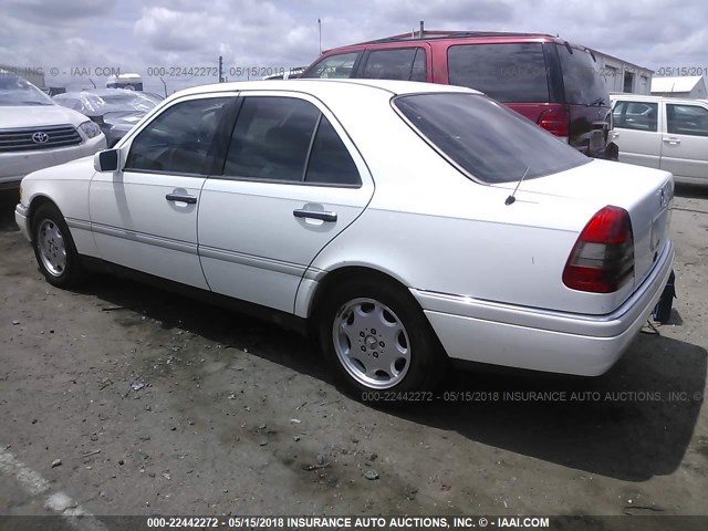 WDBHA28EXVF511701 - 1997 MERCEDES-BENZ C 280 WHITE photo 3