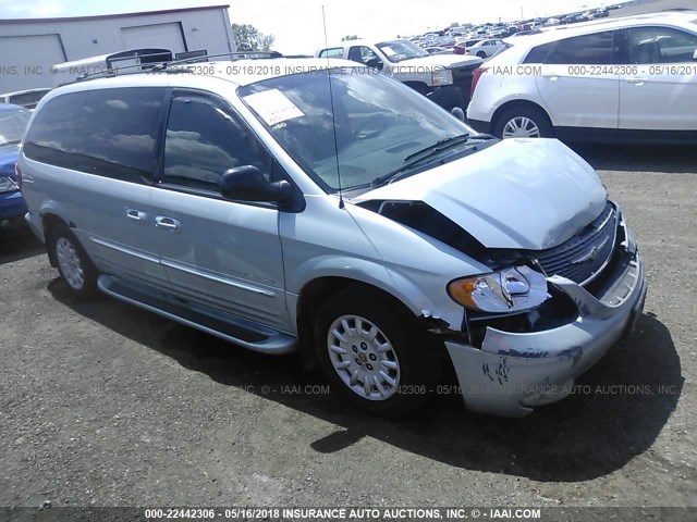 2C8GP54371R219040 - 2001 CHRYSLER TOWN & COUNTRY LXI BLUE photo 1