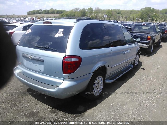 2C8GP54371R219040 - 2001 CHRYSLER TOWN & COUNTRY LXI BLUE photo 4