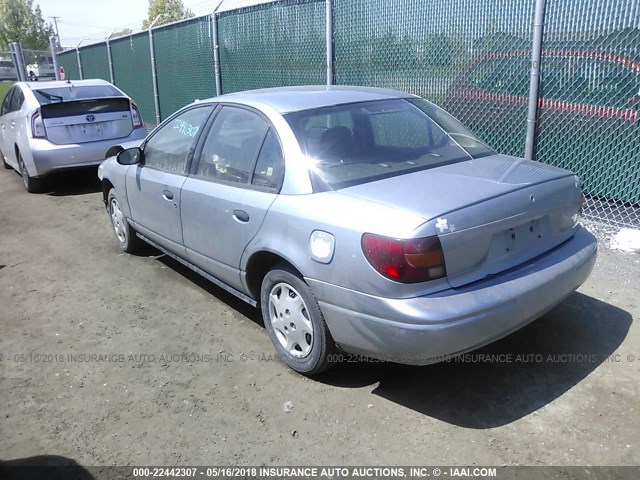 1G8ZH528X2Z307359 - 2002 SATURN SL1 GRAY photo 3