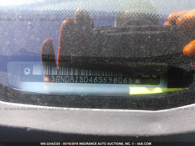 3GNDA13D46S596063 - 2006 CHEVROLET HHR LS SILVER photo 9