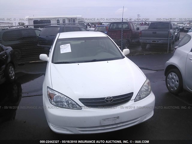 JTDBE30K940282061 - 2004 TOYOTA CAMRY LE/XLE WHITE photo 6