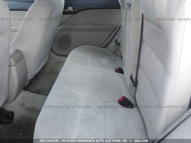 3FAHP06Z58R181070 - 2008 FORD FUSION S WHITE photo 8