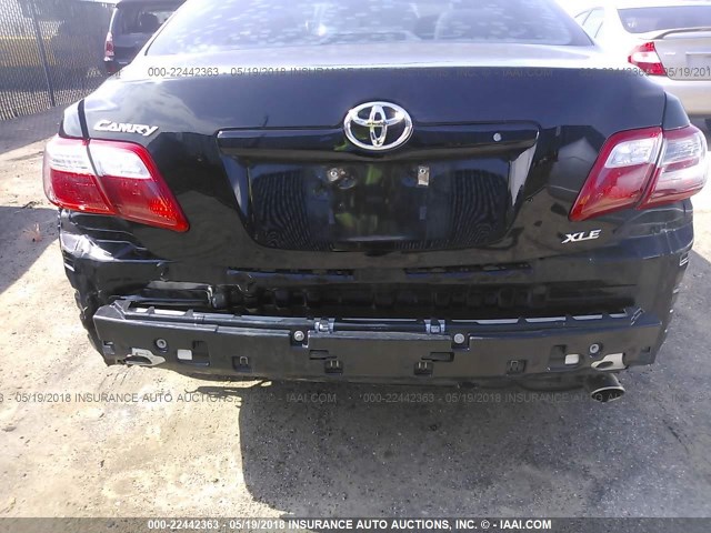 4T1BE46K49U346936 - 2009 TOYOTA CAMRY SE/LE/XLE BLACK photo 6