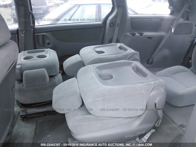 5TDZA23CX4S019888 - 2004 TOYOTA SIENNA CE/LE SILVER photo 8