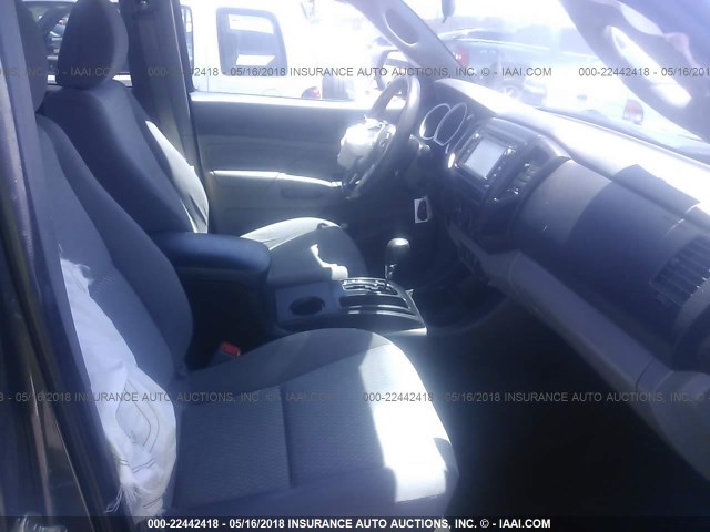 5TFJU4GNXFX076570 - 2015 TOYOTA TACOMA DOUBLE CAB PRERUNNER GRAY photo 5