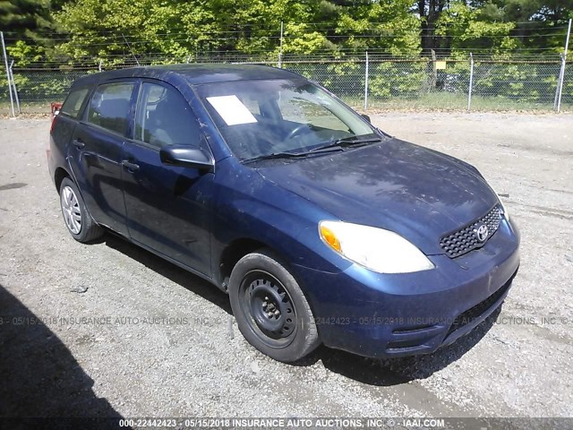 2T1KR32E53C070922 - 2003 TOYOTA COROLLA MATRIX XR BLUE photo 1