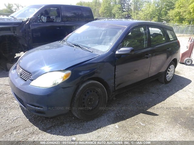 2T1KR32E53C070922 - 2003 TOYOTA COROLLA MATRIX XR BLUE photo 2