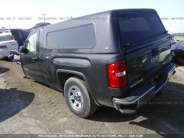 1GTN1TEHXEZ187673 - 2014 GMC SIERRA C1500 GRAY photo 3