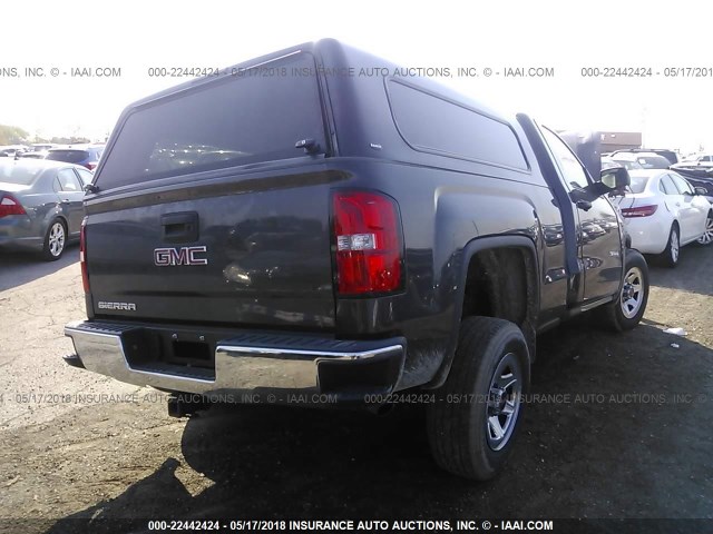 1GTN1TEHXEZ187673 - 2014 GMC SIERRA C1500 GRAY photo 4