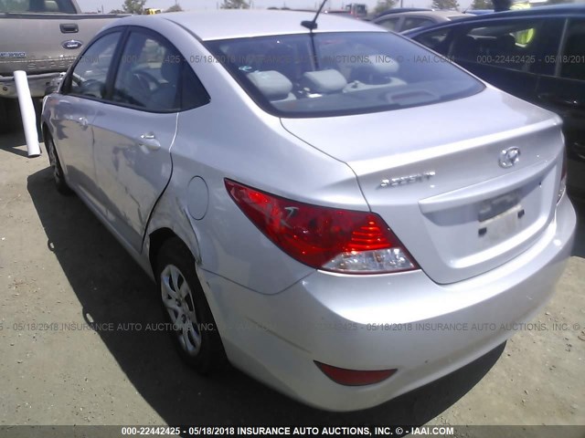 KMHCT4AE6EU623270 - 2014 HYUNDAI ACCENT GLS/GS SILVER photo 6